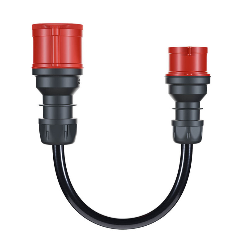 go-e Adapter Gemini flex 22 kW to CEE red 16 A - Black - Straight - Straight - IP55 - 22 kW - 16 A