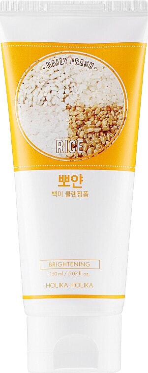 Aufhellender Gesichtsreinigungsschaum mit Reis - Holika Holika Daily Fresh Rice Cleansing Foam