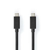 Nedis CCGP64020BK10 - 1 m - USB C - USB C - USB4 Gen 2x2 - 20000 Mbit/s - Black