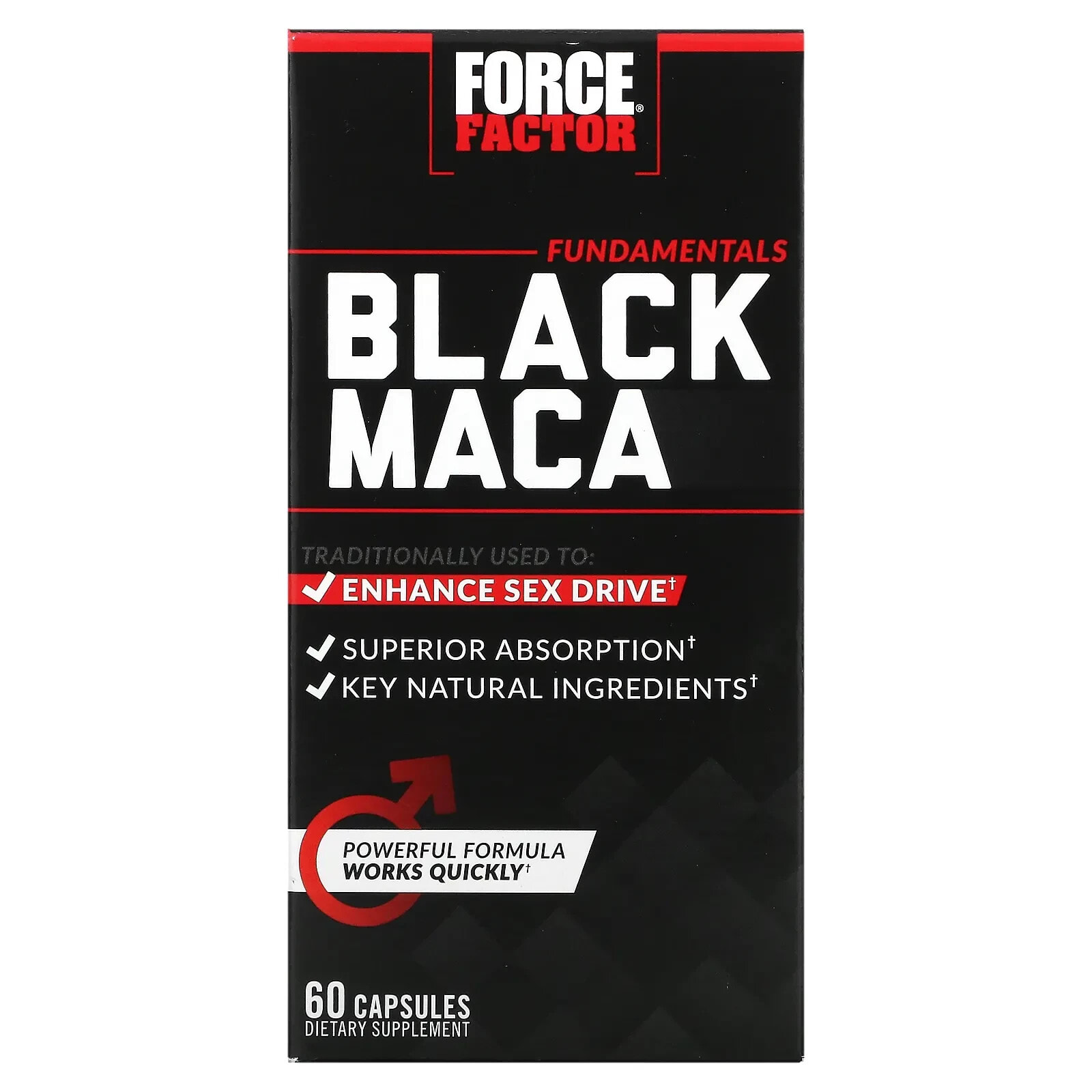 Force Factor, Black Maca, 90 Capsules