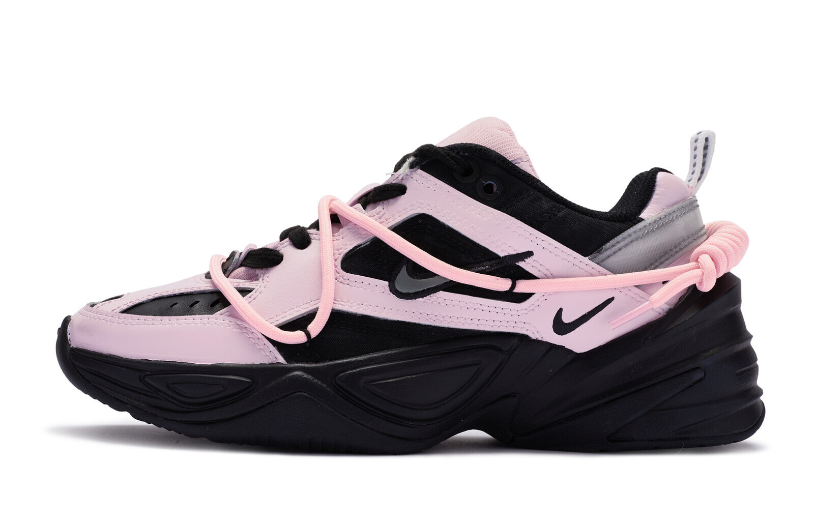 【定制球鞋】 Nike M2K Tekno BIGNIU 少女甜酷 Y2K 芭蕾黑粉 手绘喷绘 复古 低帮 老爹鞋 女款 黑粉 / Кроссовки Nike M2K Tekno BQ3378-100