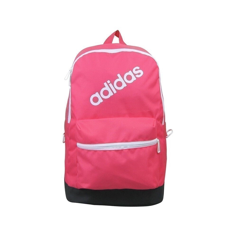 Женский спортивный рюкзак adidas логотип, одно отделение на молнии, спереди карман на молнии.