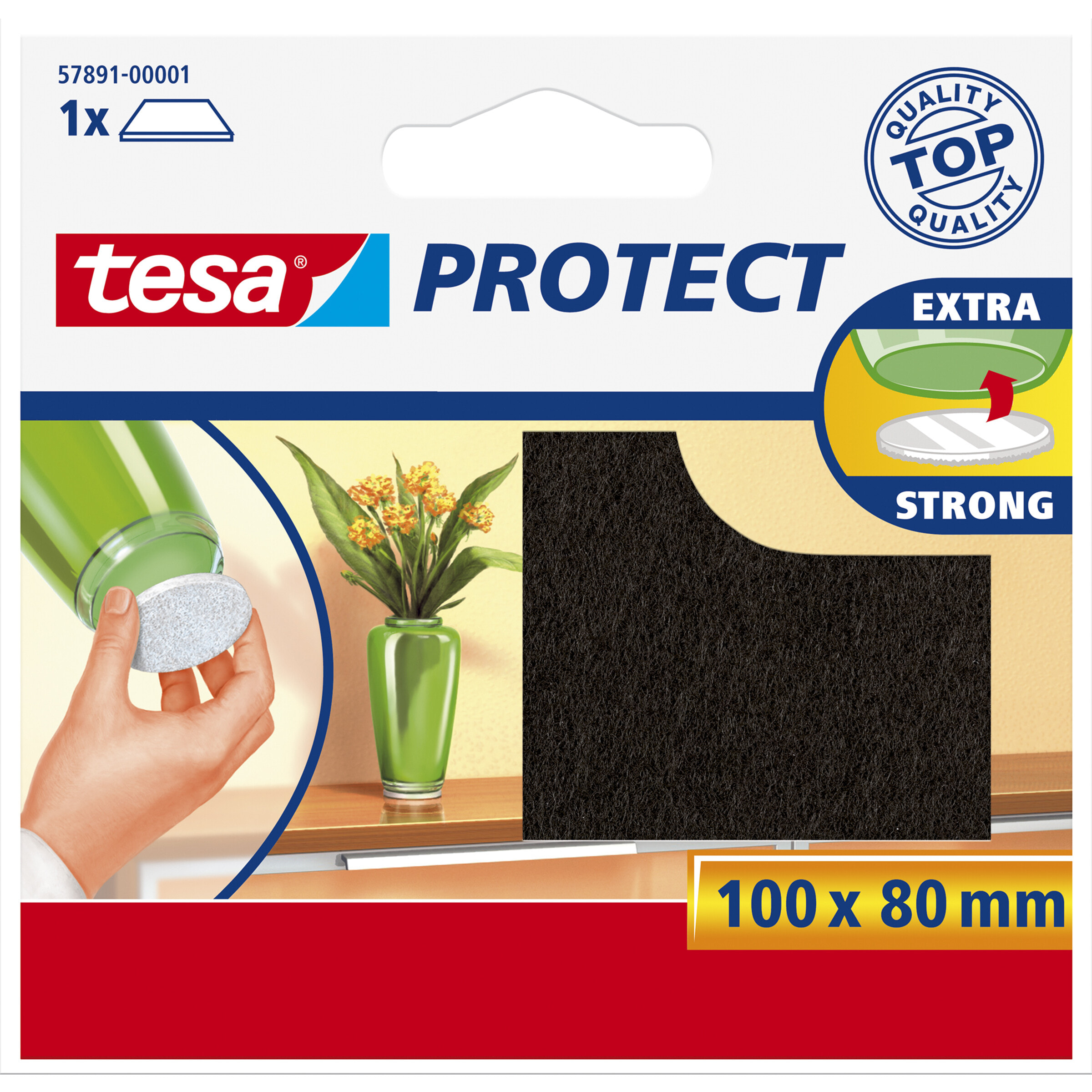 TESA Protect защитная накладка на ножки мебели Прямоугольный 1 шт 57891-00001-00