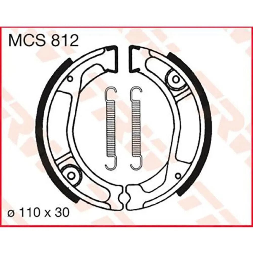 TRW Honda NX 250 89 Rear Brake Shoe