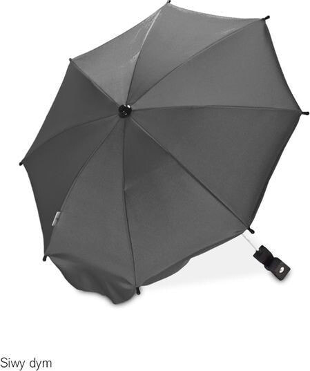 Зонт  для детской коляски Caretero. Защита от солнца, дождя, ветра. Дымчатый.