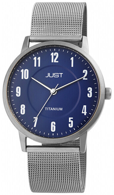 Мужские наручные часы с серебряным браслетом JUST Titanium 4049096606464