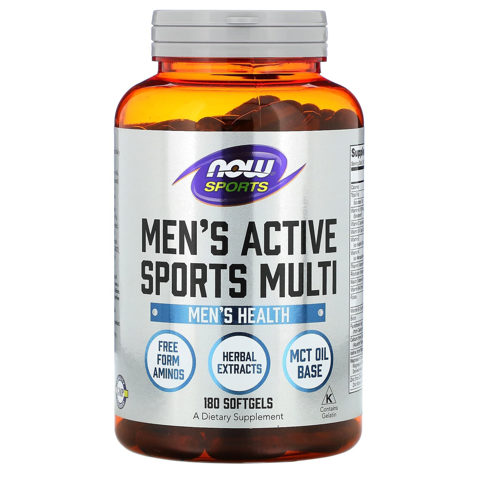 NOW Foods Sports Mens Extreme Sports Витаминый комплекс с аминокислотами, трибулусом и растительными экстрактами для мужчин 90 капсул