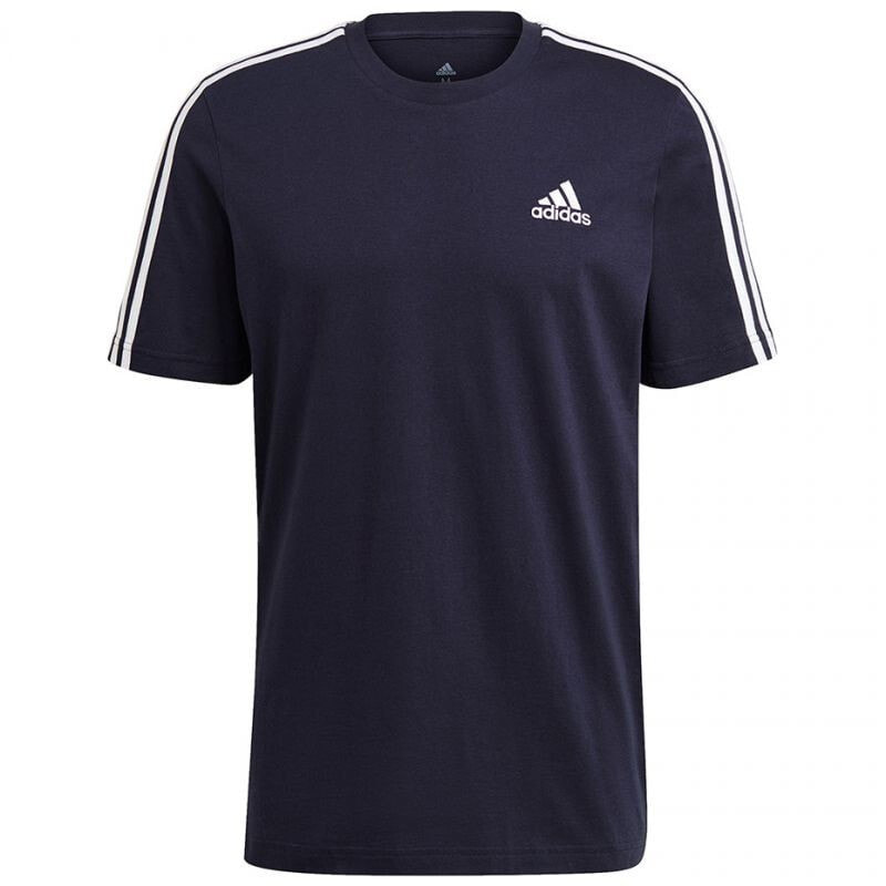 Мужская футболка спортивная синяя с логотипом для бега  adidas Essentials M GL3734
