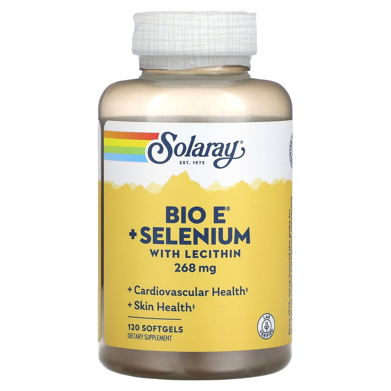 Solaray, Bio E + селен с лецитином, 134 мг, 60 мягких таблеток