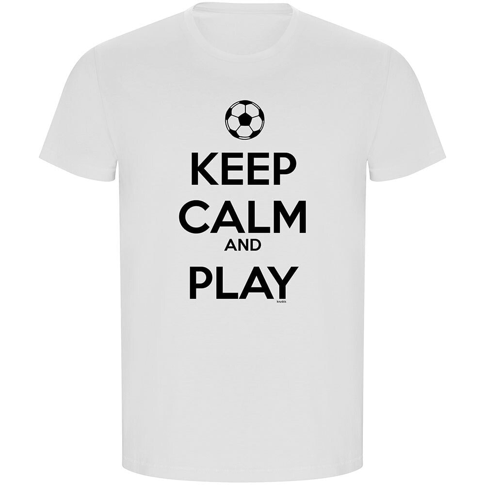 KRUSKIS Keep Calm And Play Football ECO Short Sleeve T-Shirt