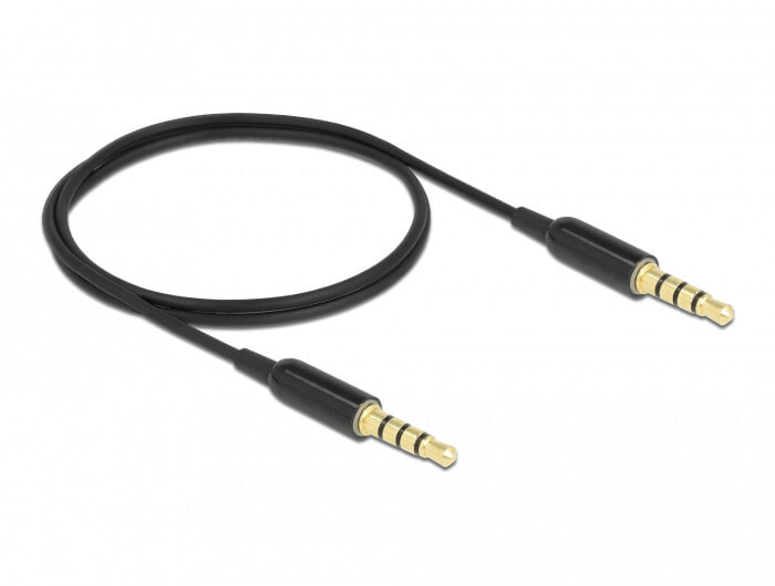 DeLOCK 66075 аудио кабель 0,5 m 3,5 мм Черный