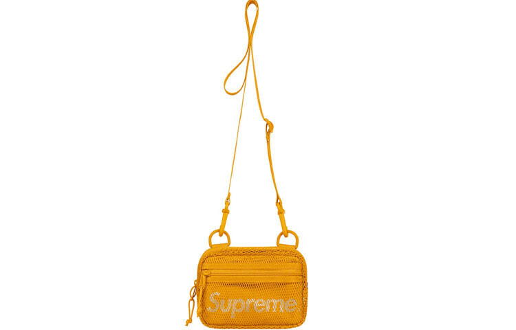 Supreme SS20 Week 1Small Shoulder Bag 3M徽标网眼 网面 手机包单肩斜挎包 男女同款情侣款 黄色 / Сумка Supreme SS20 Week 1Small Shoulder Bag 3M SUP-SS20-033