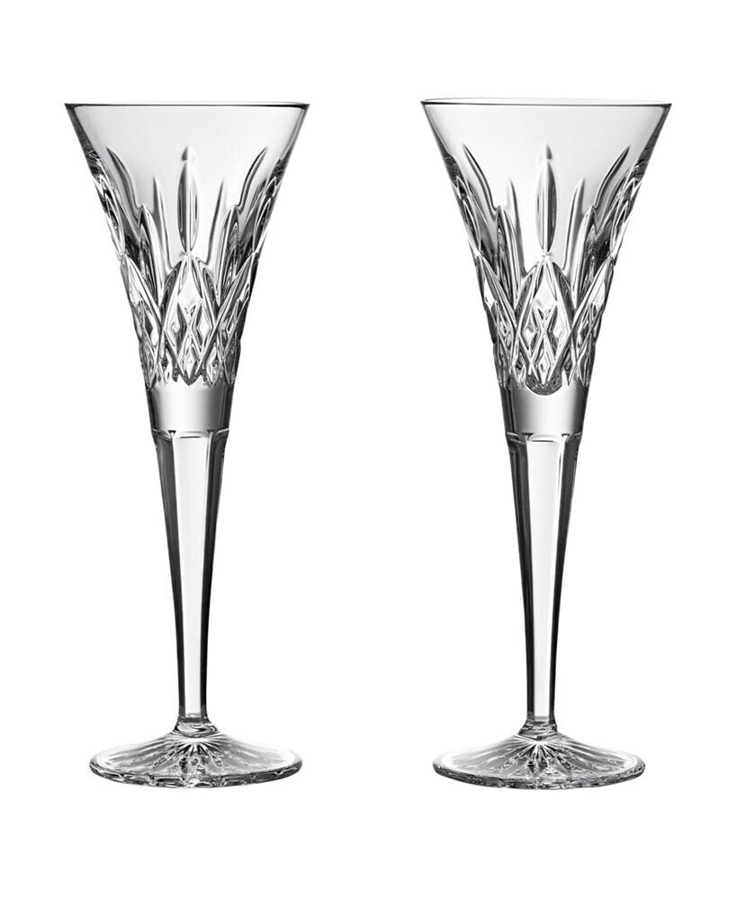 Waterford lismore Toasting Flute Glass, Set of 2