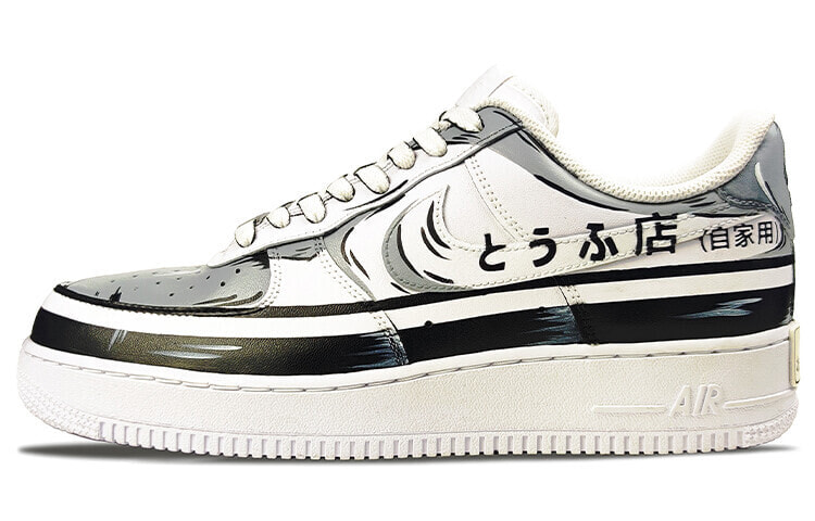 【定制球鞋】 Nike Air Force 1 Low 空军一号 头文字D 豪车主题定制 潮流 低帮 板鞋 男款 黑白 / Кроссовки Nike Air Force 315122-111