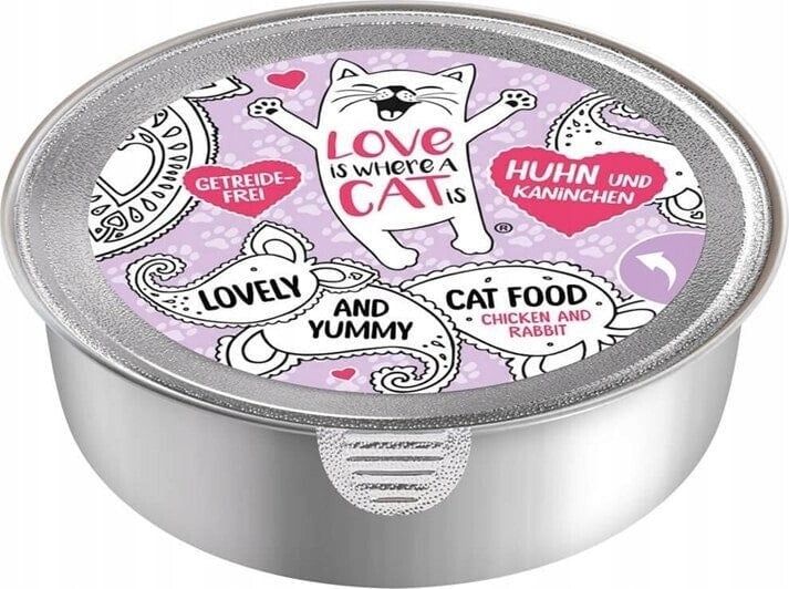 Love is where a cat is Love is where a cat is® z kurczakiem i królikiem 85g