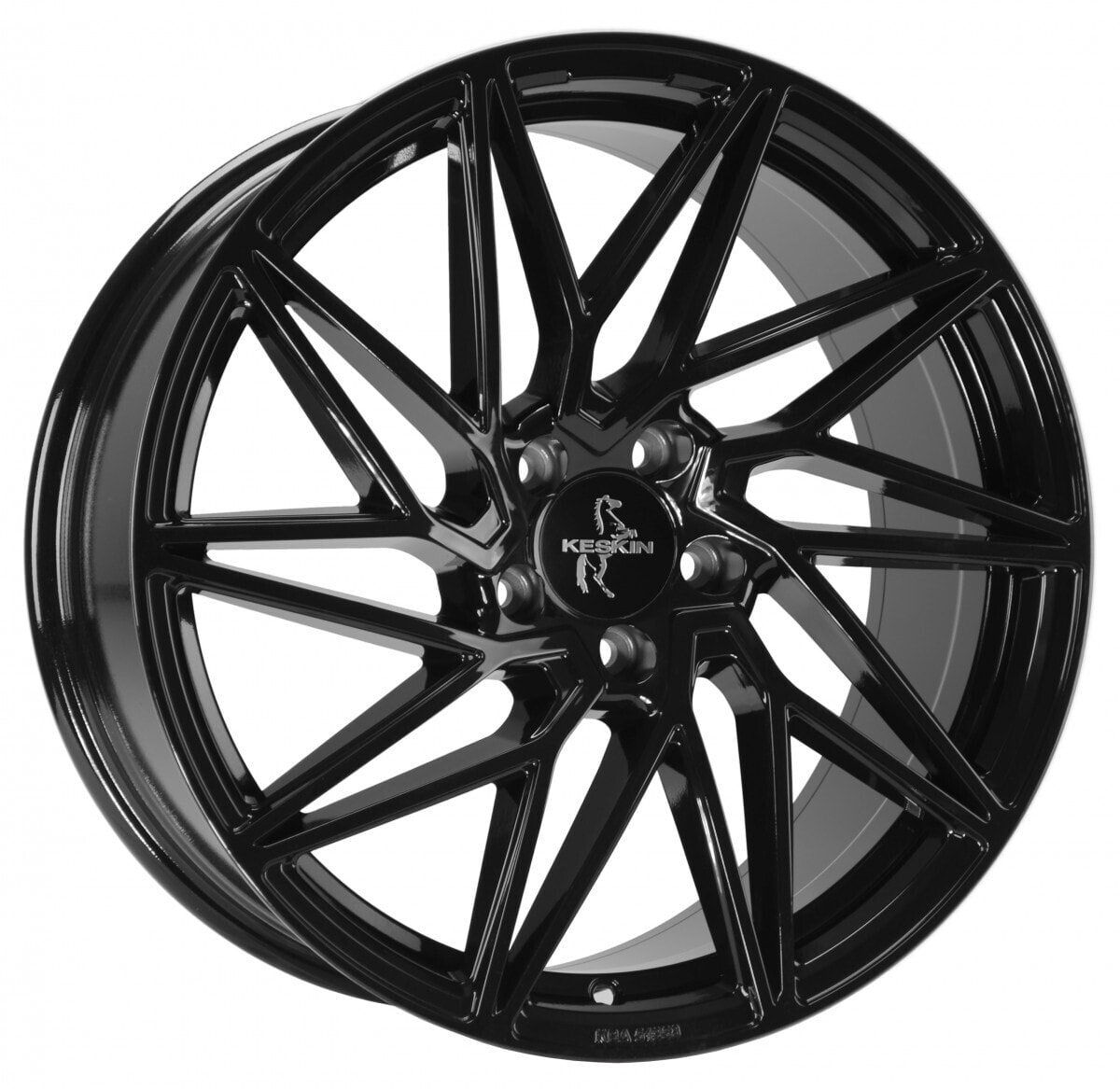 Колесный диск литой Keskin KT20 Future black painted 8.5x20 ET45 - LK5/112 ML72.6