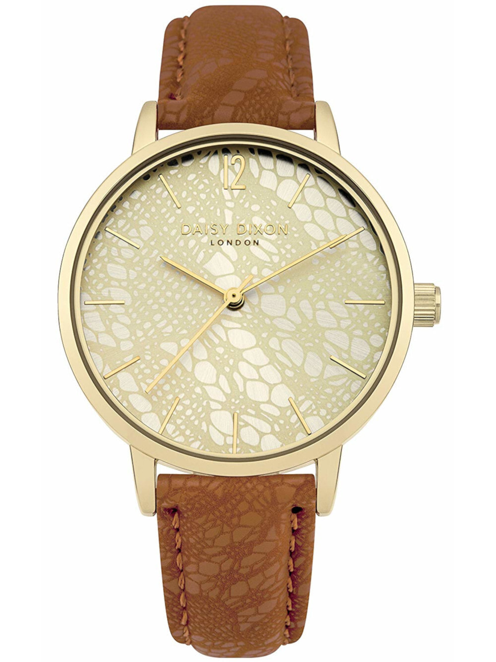 Женские наручные часы с коричневым кожаным ремешком Daisy Dixon DD051TG Mae ladies 34mm 3ATM