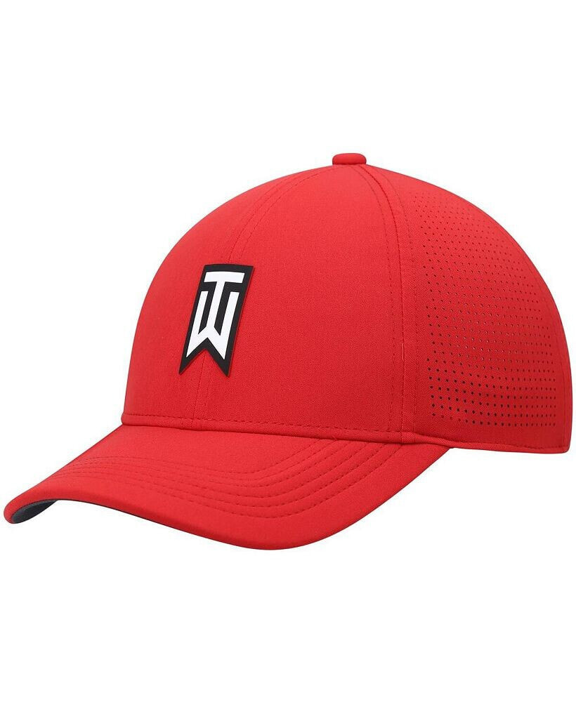 Men's Red Tiger Woods Legacy91 Performance Flex Hat