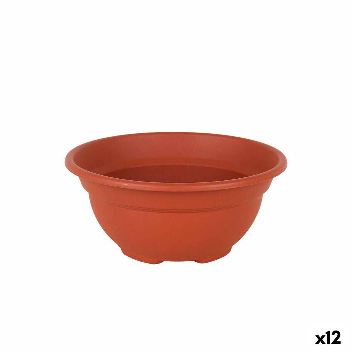 Plant pot Dem Greentime Circular Bowl Brown ø 20 x 9 cm (12 Units)