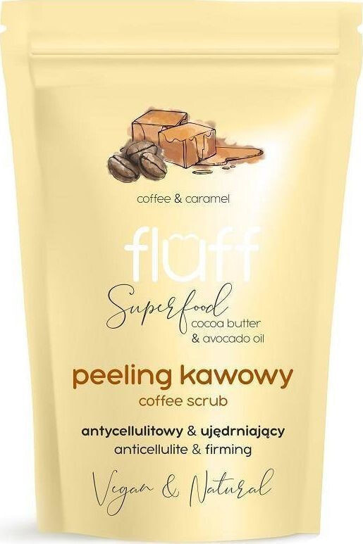 Fluff Coffee Scrub Кофейный скраб для тела укрепляющий антицеллюлитный 100 г