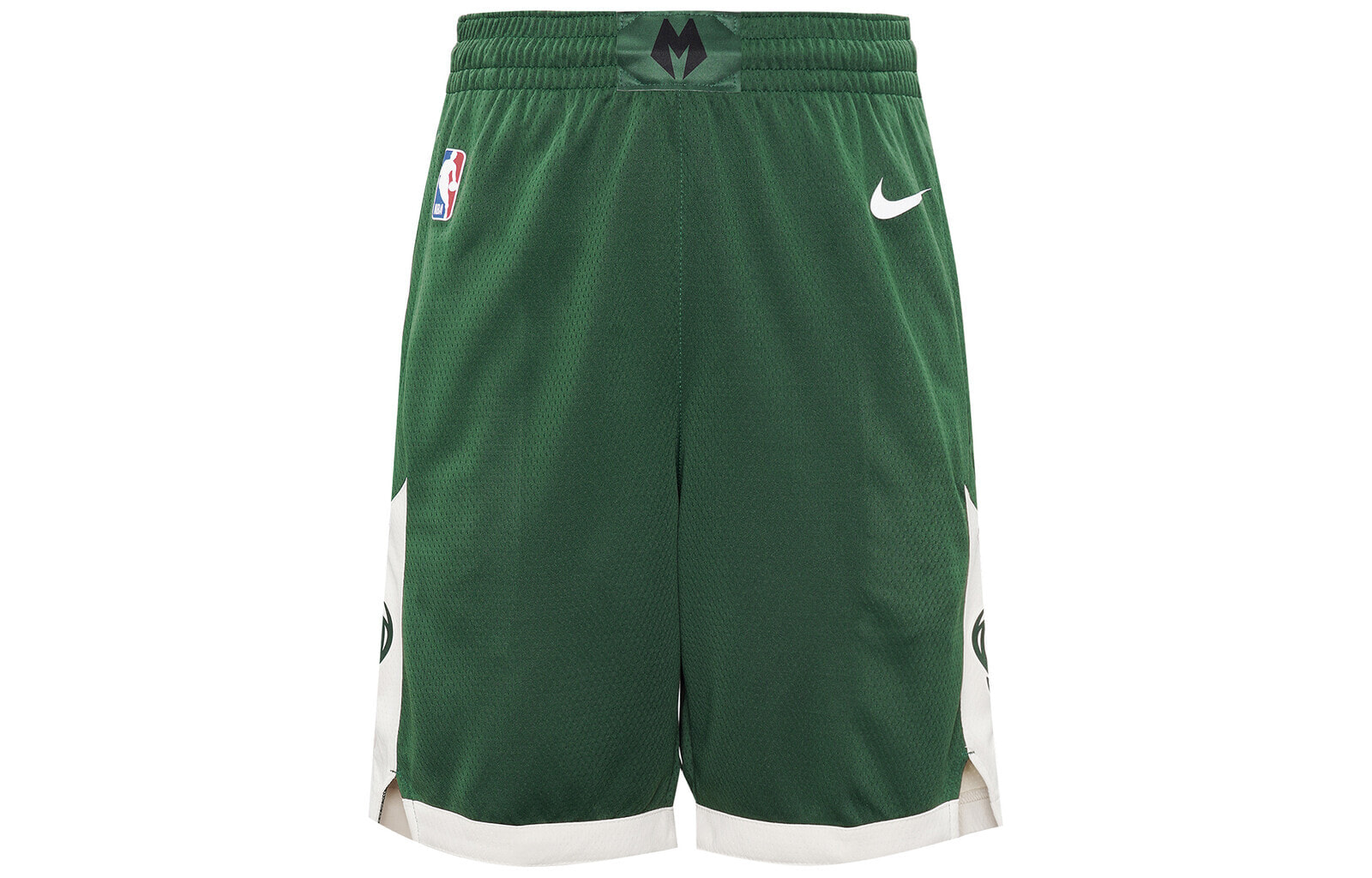 Nike NBA雄鹿队球队限定SW球裤Logo印花拼色短裤篮球裤 男款 绿色 / Брюки Nike NBA Icon Edition SW AJ5623-323