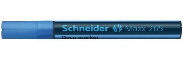 Ручка Schneider MAXX 265. Цвета письма: Синий, Ширина штриха (мин): 1 мм, Ширина штриха (макс): 3 мм. Количество в упаковке: 10 шт.