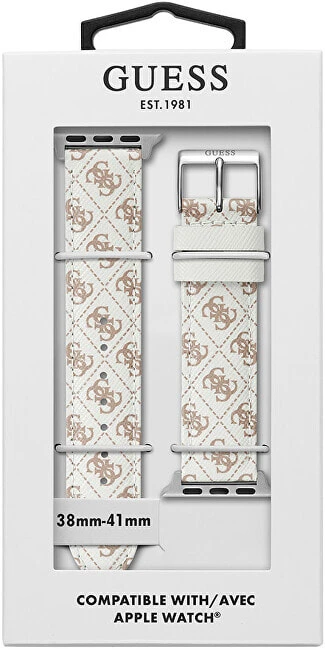 Kožený řemínek pro Apple Watch (38 - 41 mm) - White CS2009S1