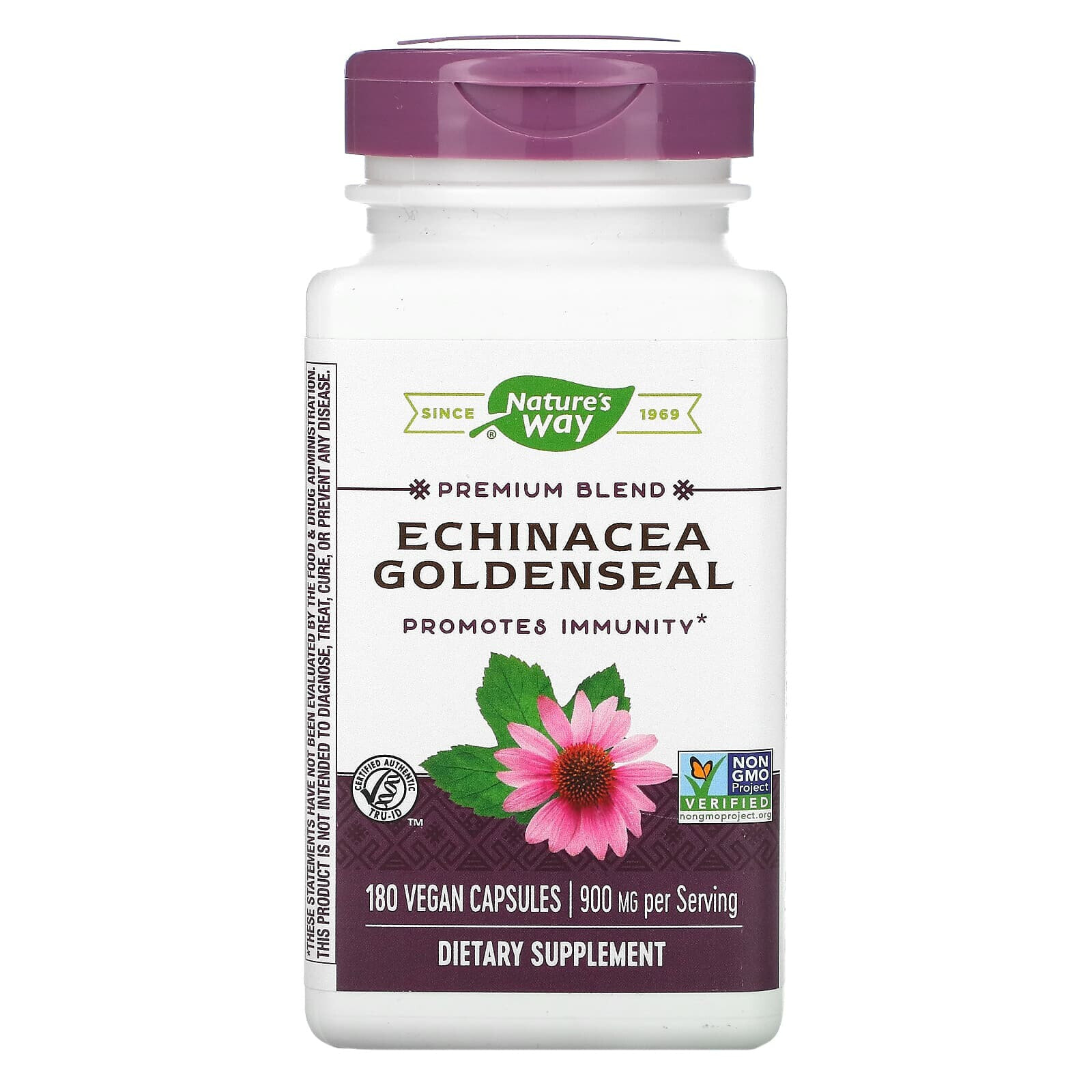 Echinacea Goldenseal, 450 mg, 100 Vegan Capsules
