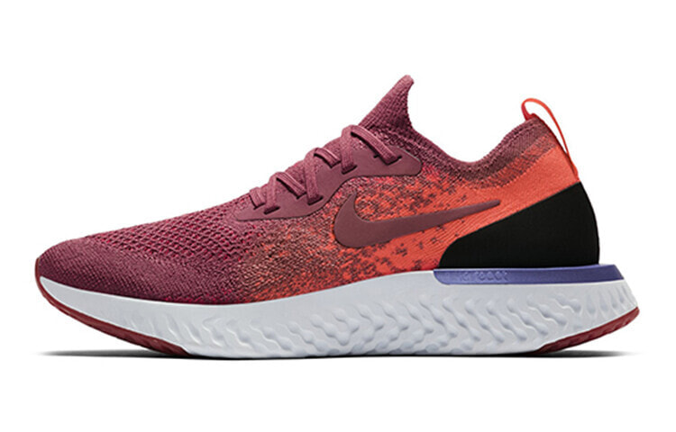 Nike Epic React Flyknit 1 (W) 复古 低帮 跑步鞋 女款 白红 / Кроссовки Nike Epic React Flyknit 1 (W) AQ0070-601