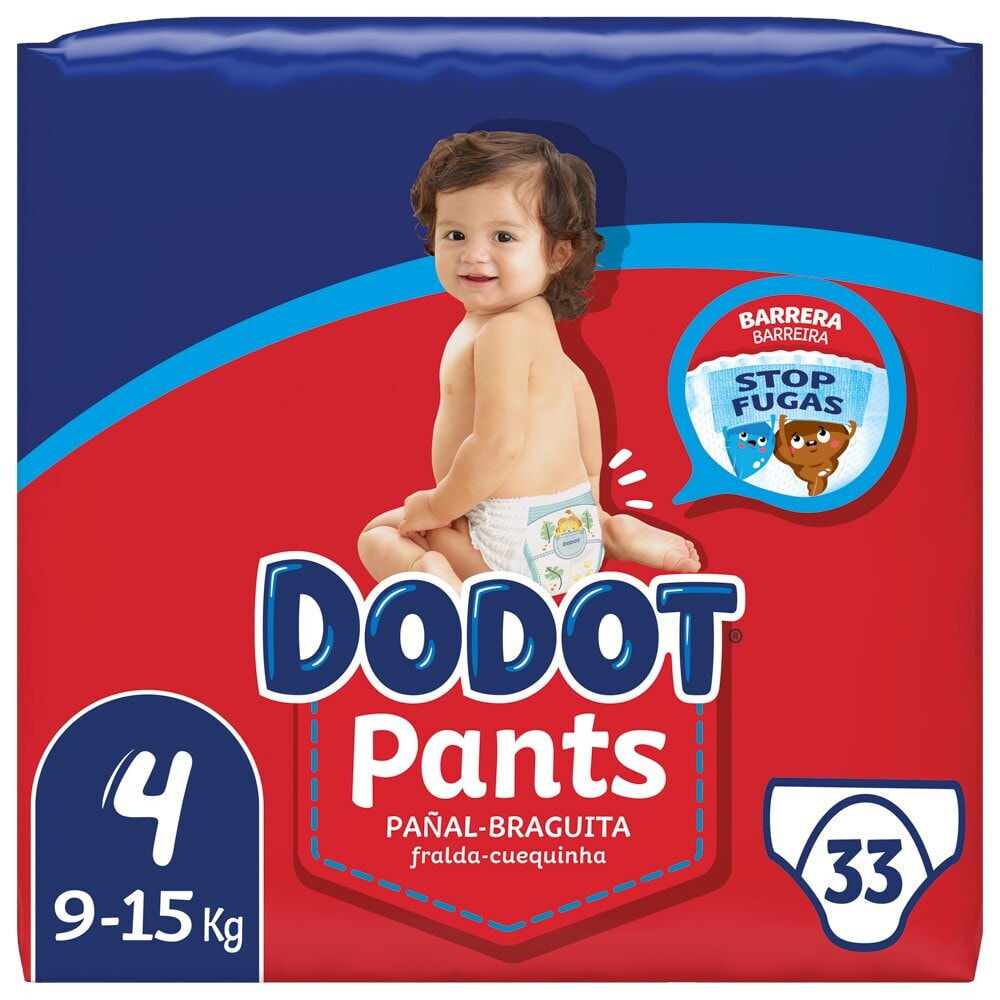 DODOT Size 4 33 Units Diaper Pants