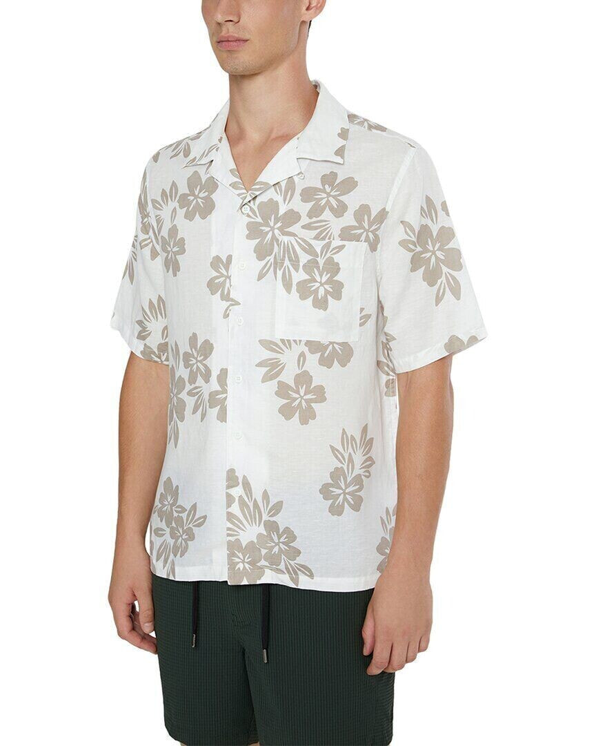 Onia Air Linen-Blend Convertible Vacation Shirt Men's