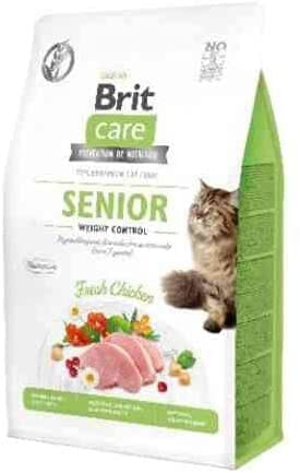 Сухой корм для кошек Brit Care, беззерновой, для контроля веса, с курицей, 0.4 кг