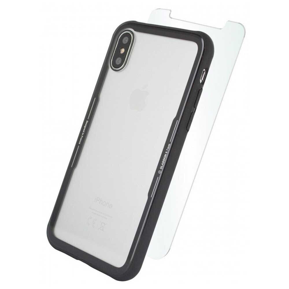 MUVIT Skin Case iPhone XS/X And tempered glass screen protector