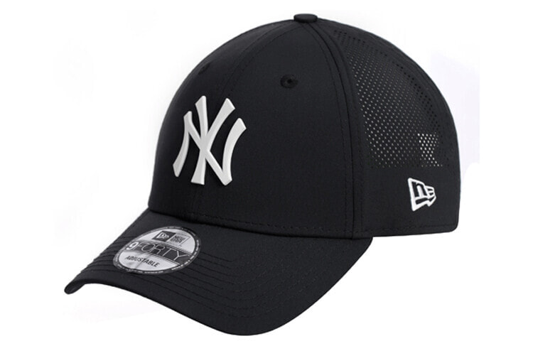 New Era 纽亦华 MLB系列 NY 大LOGO 网眼透气弯檐棒球帽 黑色 礼物 / New Accessories New Era 12359623