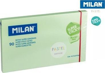 Milan Karteczki samoprzylepne 127x76/90K zielone