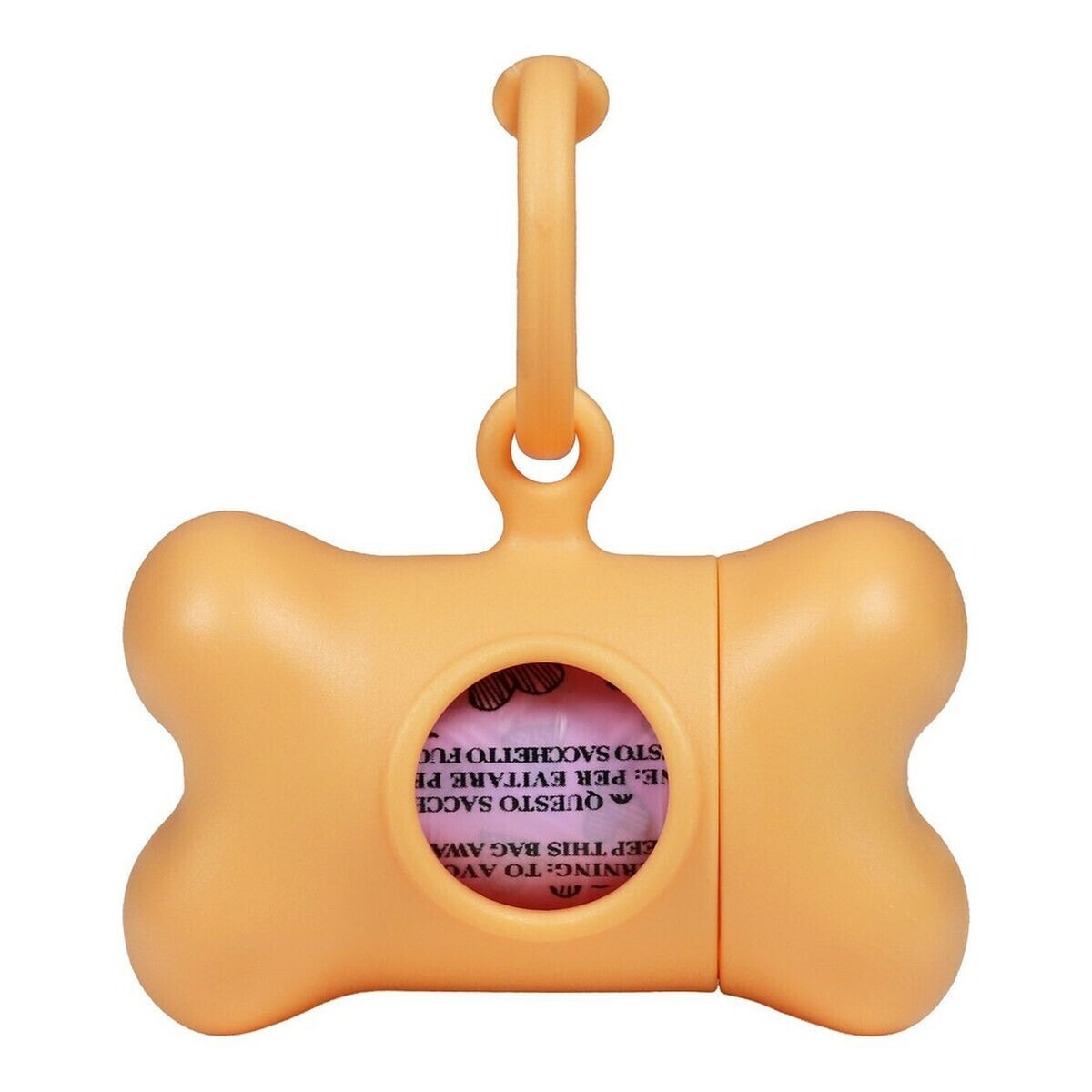 Дозатор мешков для животных United Pets Bon Ton Nano Classic Пёс Оранжевый Переработанный пластик (6 x 3 x 4 cm)