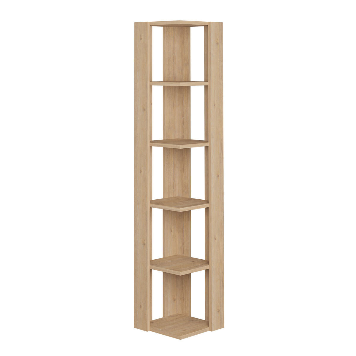 Corner Shelves Alexandra House Living Oak Wood MDP 33 x 161 x 33 cm 5 Shelves