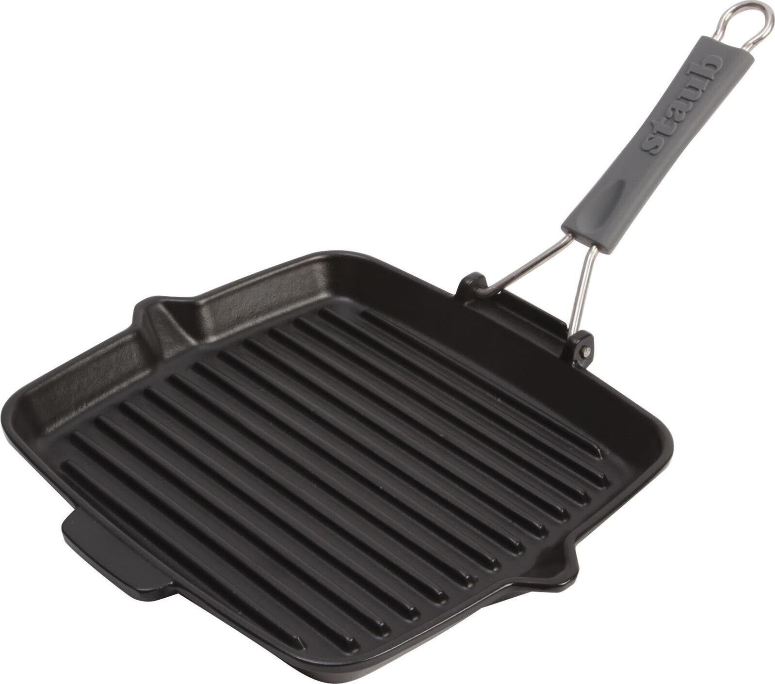 Patelnia STAUB grillowa Żeliwna 24cm