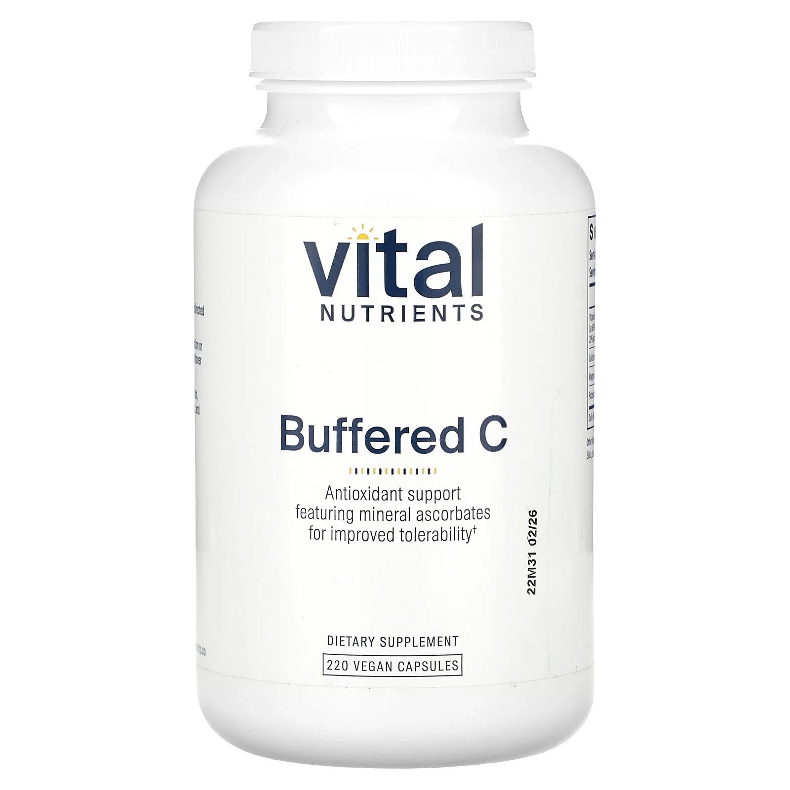 Buffered C, 220 Vegan Capsules