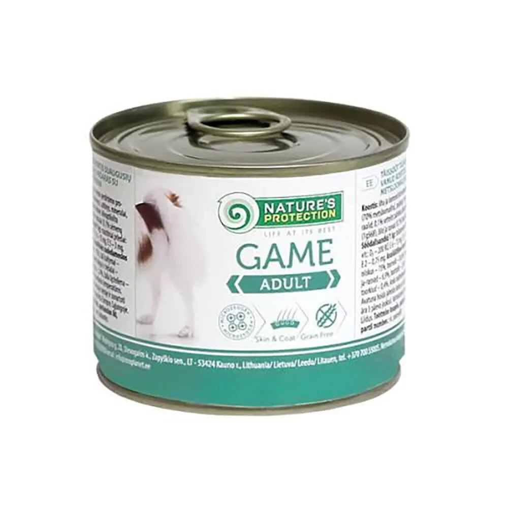 NATURE´S P Adultgame wet dog food 200g