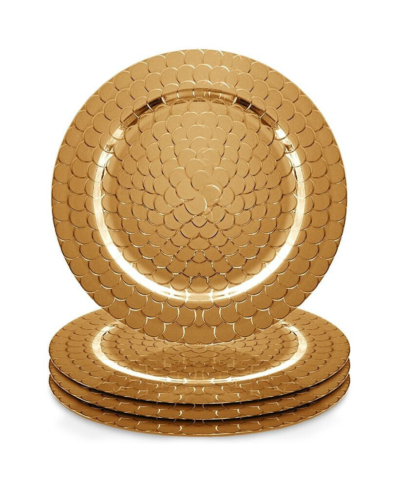 Jay Import Snake Set/4  Charger Plate