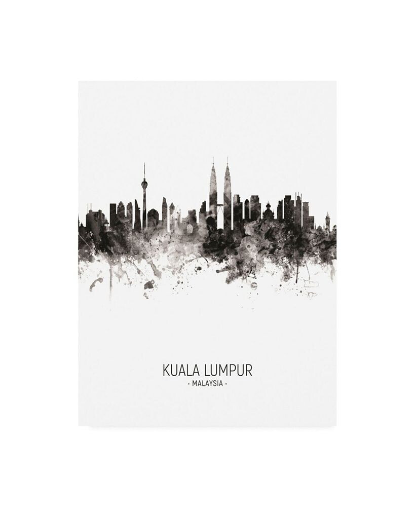 Trademark Global michael Tompsett Kuala Lumpur Malaysia Skyline Portrait II Canvas Art - 15.5