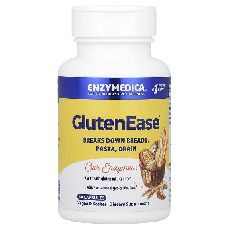 GlutenEase®, Extra Strength, 60 Capsules