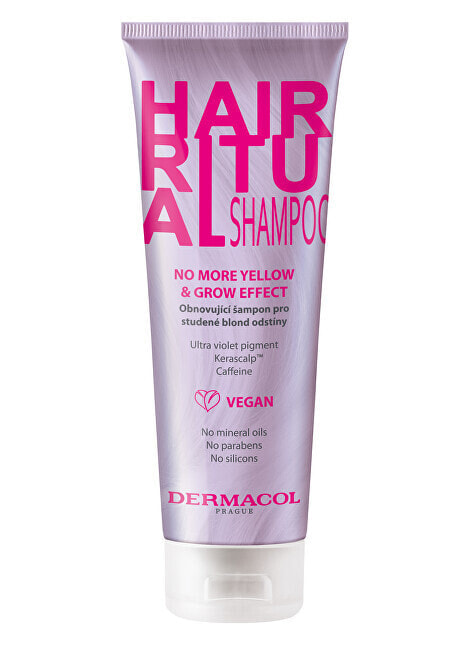 Шампунь для блондинок Dermacol Hair Ritual (No More Yellow & Grow Effect Shampoo) 250 ml