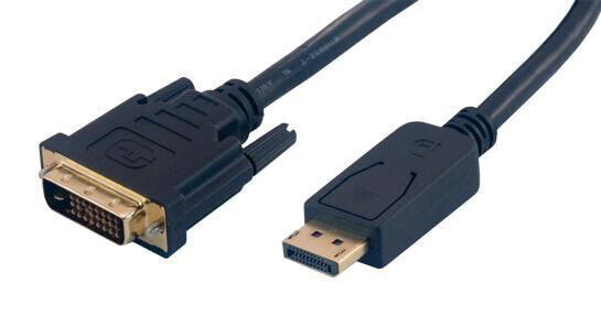 MCL MC393-2M - 2 m - DisplayPort - DVI-D - Gold - Black - Male/Male
