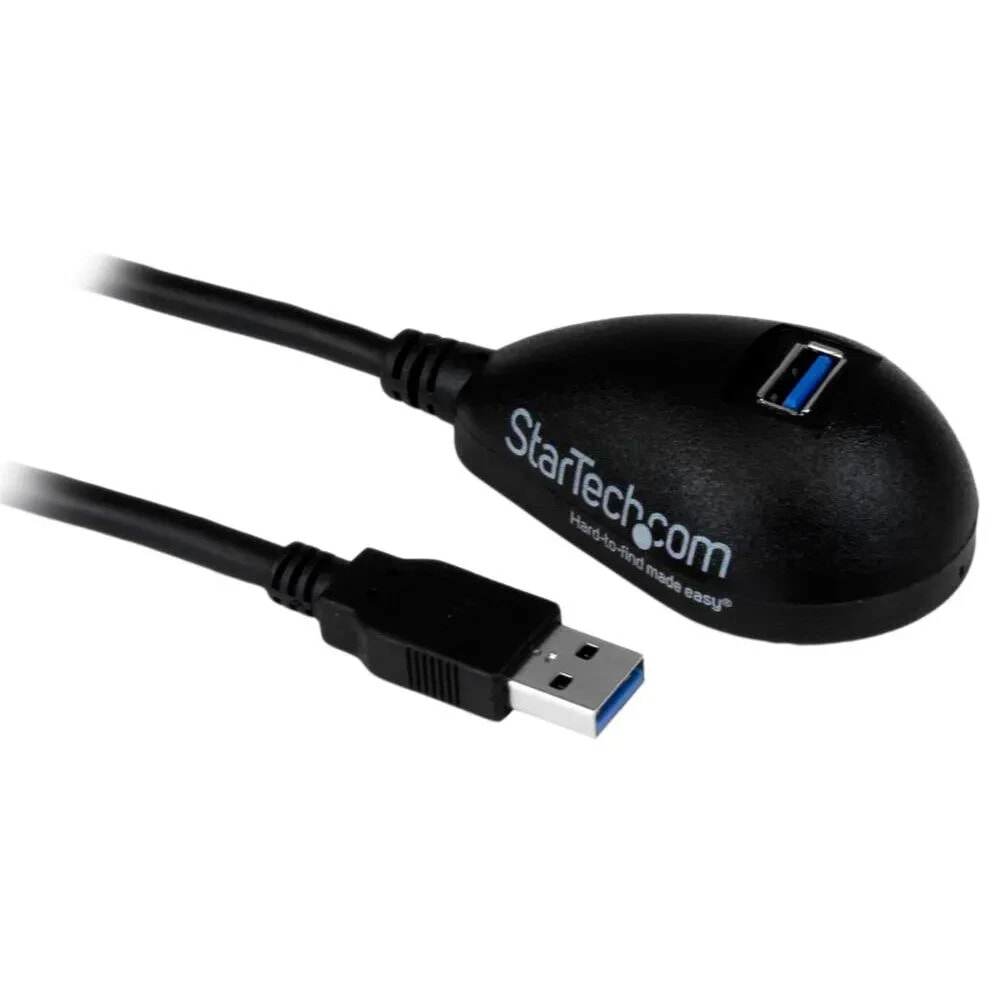 STARTECH Black USB 3 Desktop Extension Cable 1.5m