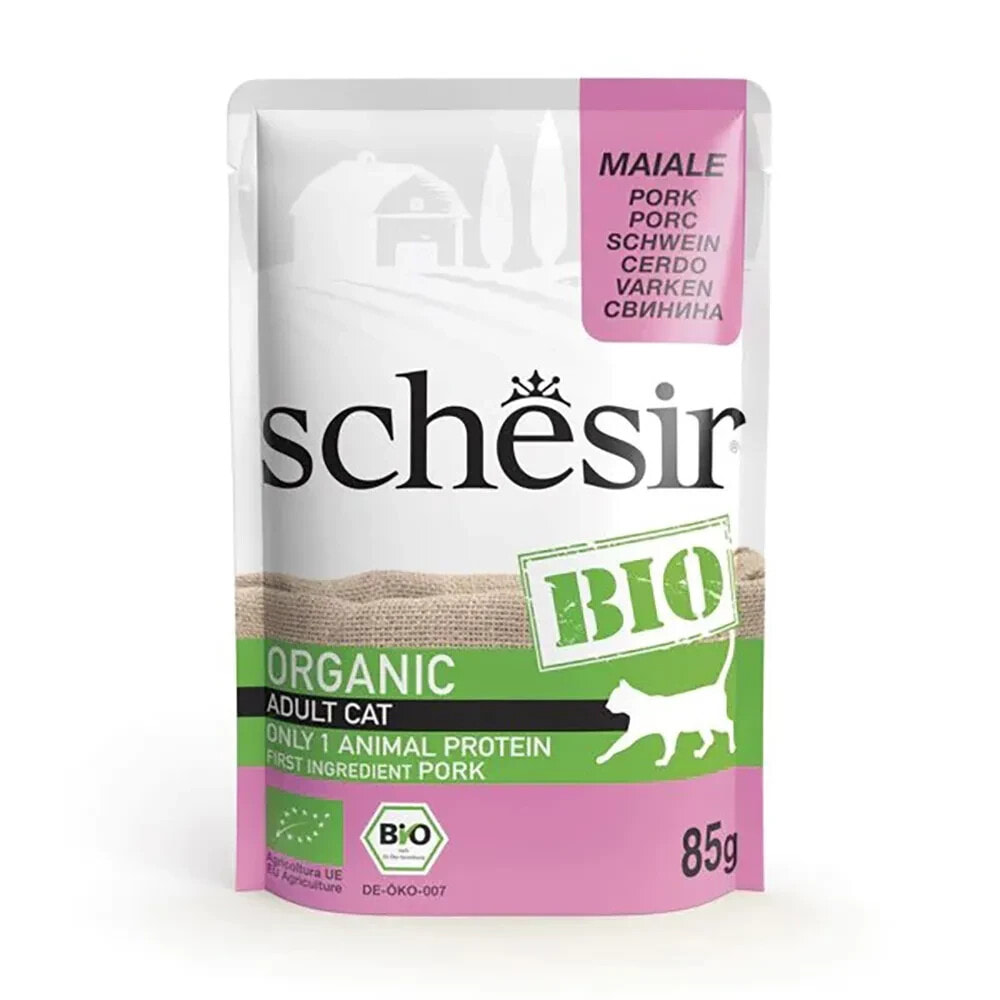 SCHESIR Bio pork wet cat food 85g