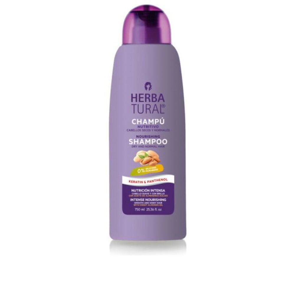 Herbatural Keratin & Panthenol Nourishing Shampoo Питательный шампунь с кератином, пантенолом и маслом ши для сухих и нормальных волос 750 мл