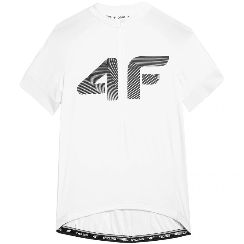 Мужская футболка спортивная  белая с логотипом на груди 4F M H4L21 RKM001 10S