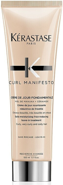 Pflegende Haarstylingcreme für lockiges und welliges Haar ohne Ausspülen - Kerastase Curl Manifesto Creme Fondamentale